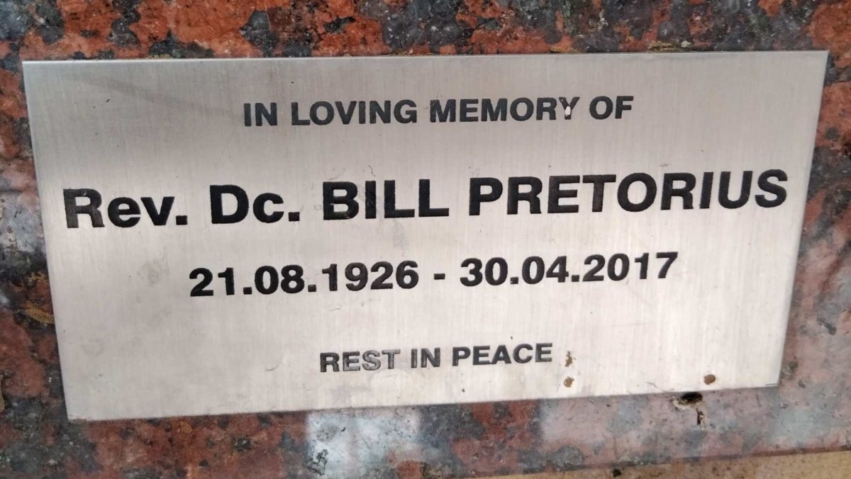PRETORIUS Bill 1926-2017