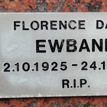 EWBANK Florence Daisy 1925-1990
