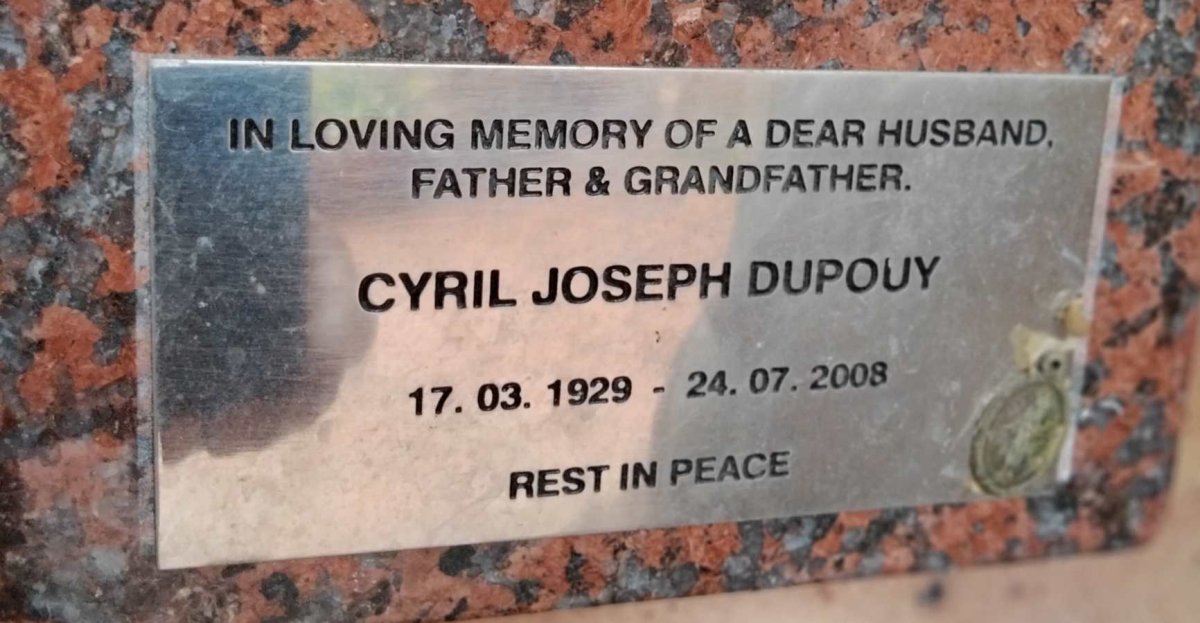 DUPOUY Cyril Joseph 1929-2008