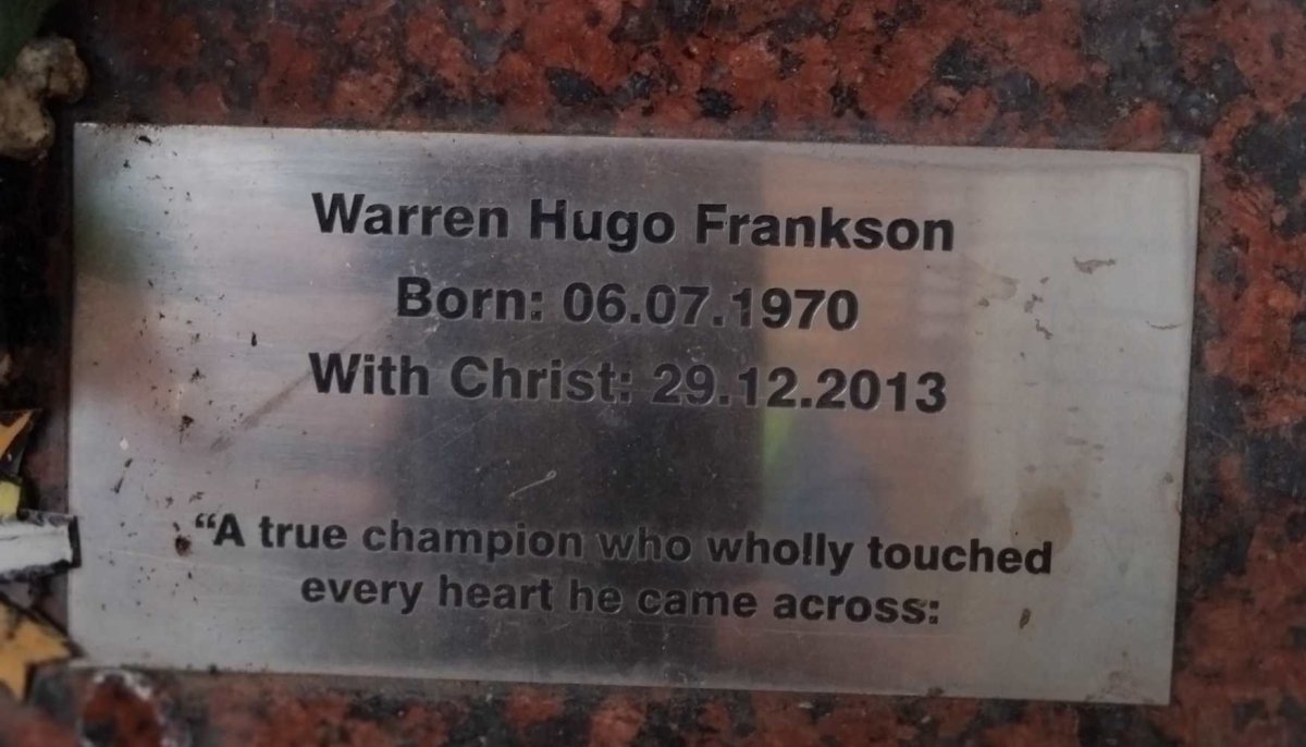 FRANKSON Warren Hugo 1970-2013