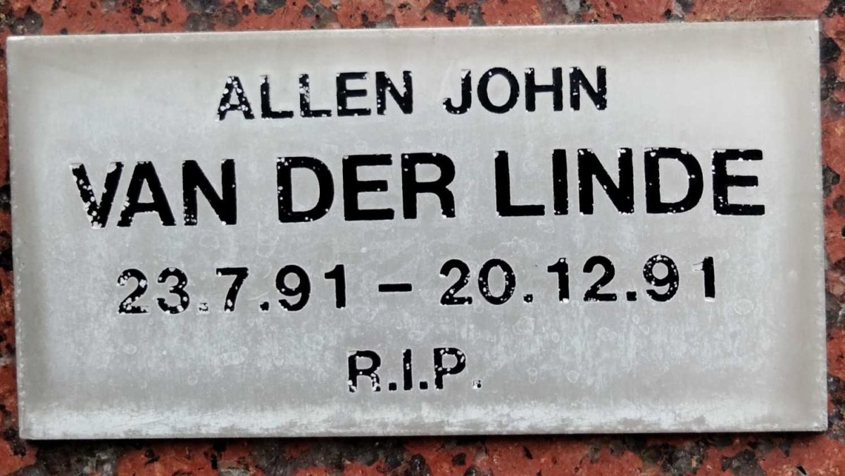 LINDE Allen John, van der 1991-1991