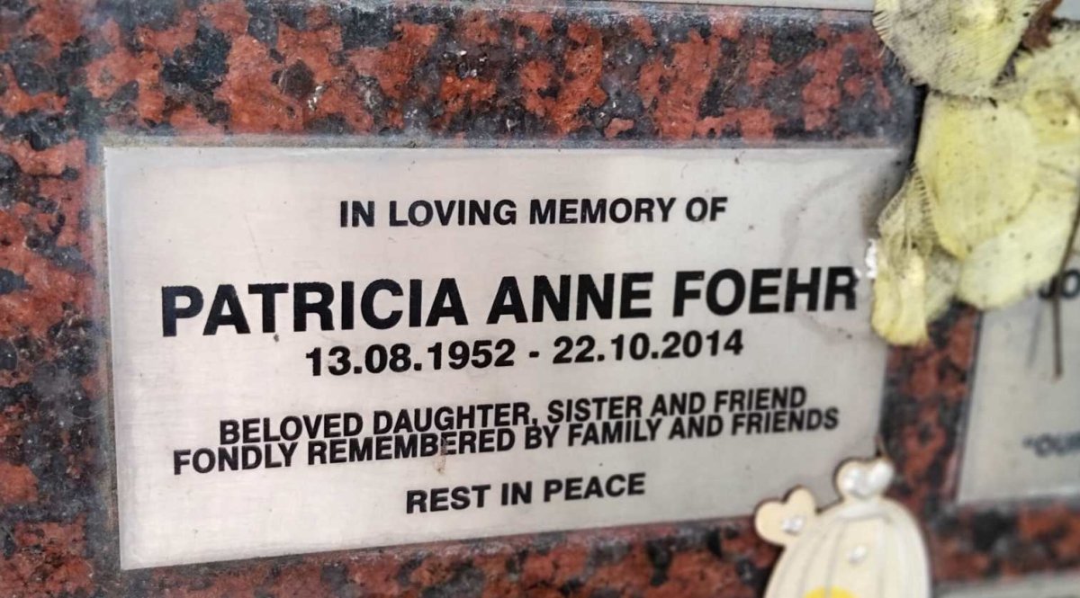 FOEHR Patricia Anne 1952-2014