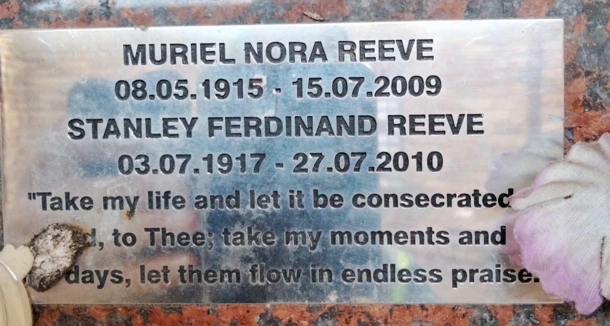 REEVE Stanley Ferdinand 1917-2010 & Muriel Nora 1915-2009