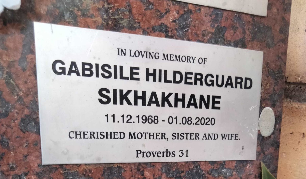 SIKHAKHANE Gabisile Hilderguard 1968-2020