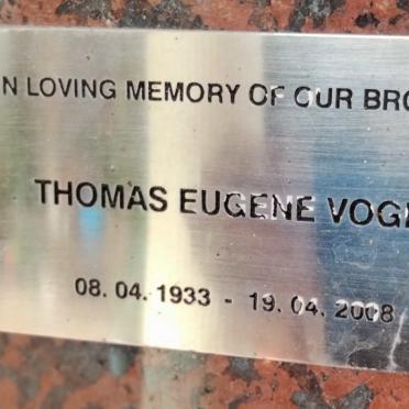 VOGEL Thomas Eugene 1933-2008
