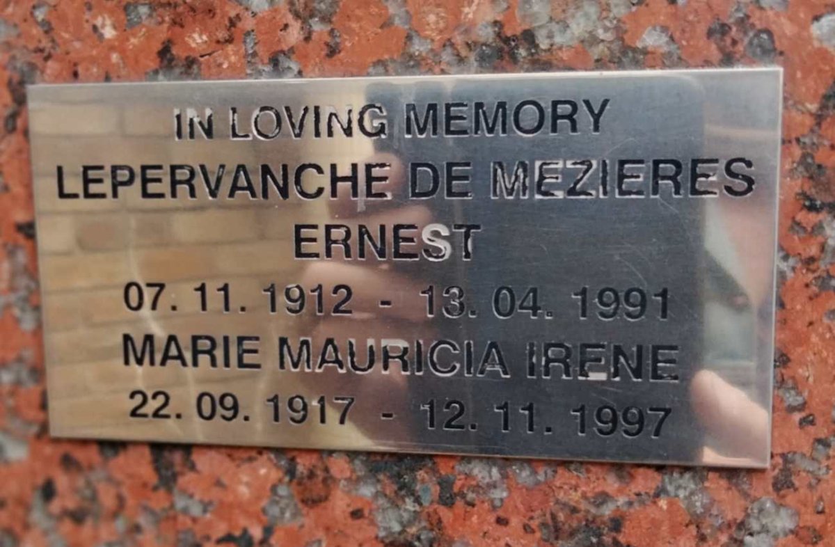 MEZIERES Ernest, LEPERVANCHE de 1912-1991 & Marie Mauricia 1917-1997