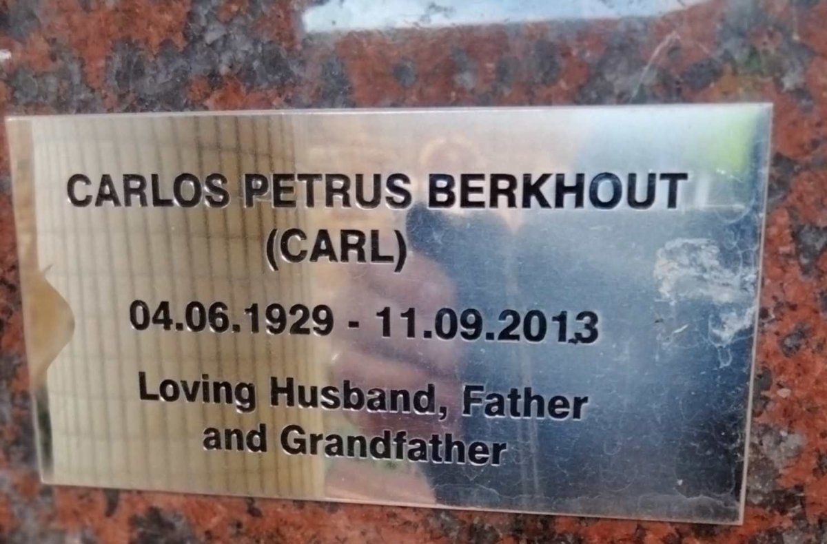 BERKHOUT Carlos Petrus 1929-2013