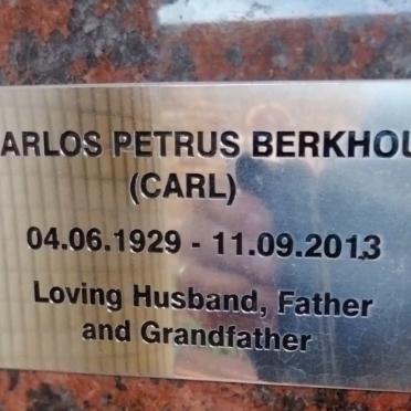 BERKHOUT Carlos Petrus 1929-2013
