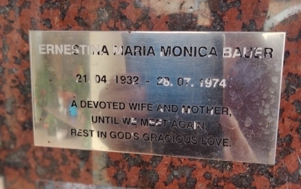 BAUER Ernestina Maria Monica 1932-1974