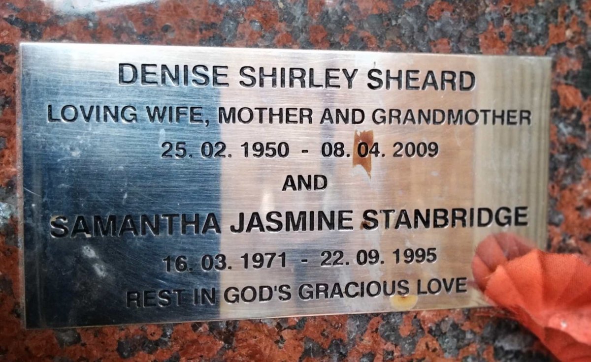 SHEARD Denise Shirley 1950-2009 :: STANBRIDGE Samantha Jasmine 1971-1995