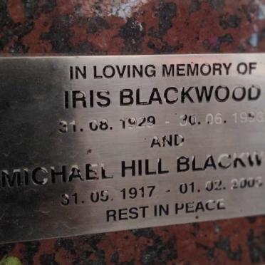 BLACKWOOD Michael Hill 1917-2003 & Iris 1929-1993 
