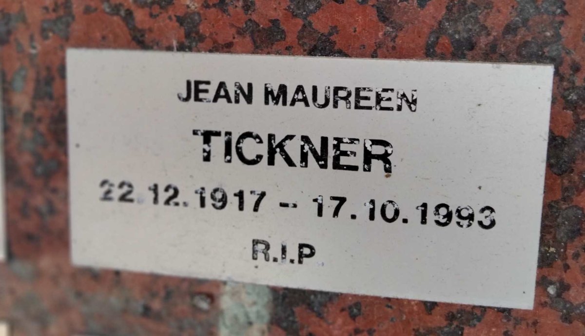TICKNER Jean Maureen 1917-1993