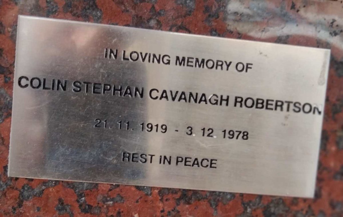 ROBERTSON Colin Stephan Cavanagh 1919-1978