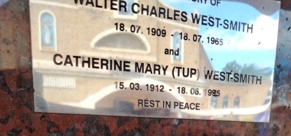 WEST-SMITH Walter Charles 1909-1965 & Catherine Mary TUP 1912-1995