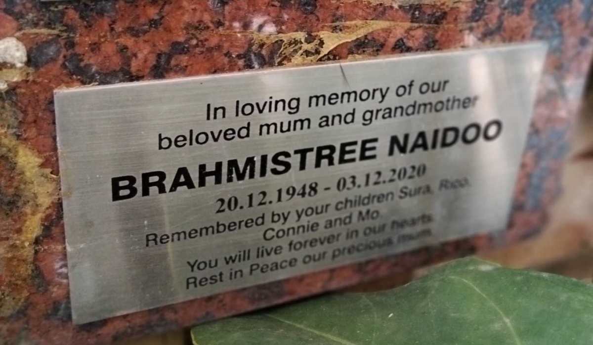NAIDOO Brahmistree 1948-2020