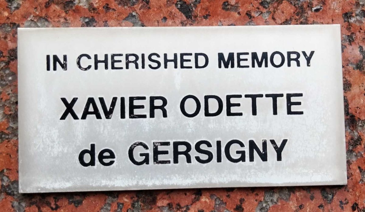 GERSIGNY Xavier Odette, de 