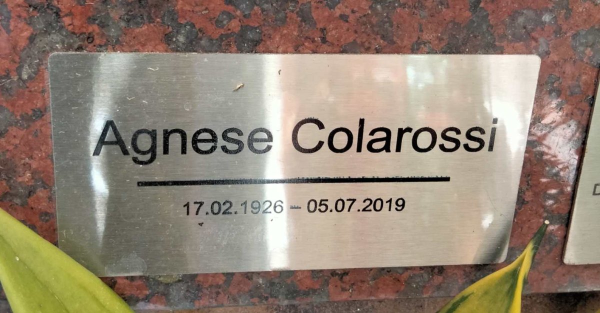 COLAROSSI Agnese 1926-2019