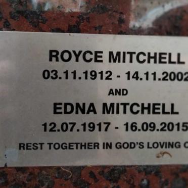 MITCHELL Royce 1912-2002 & Edna 1917-2015