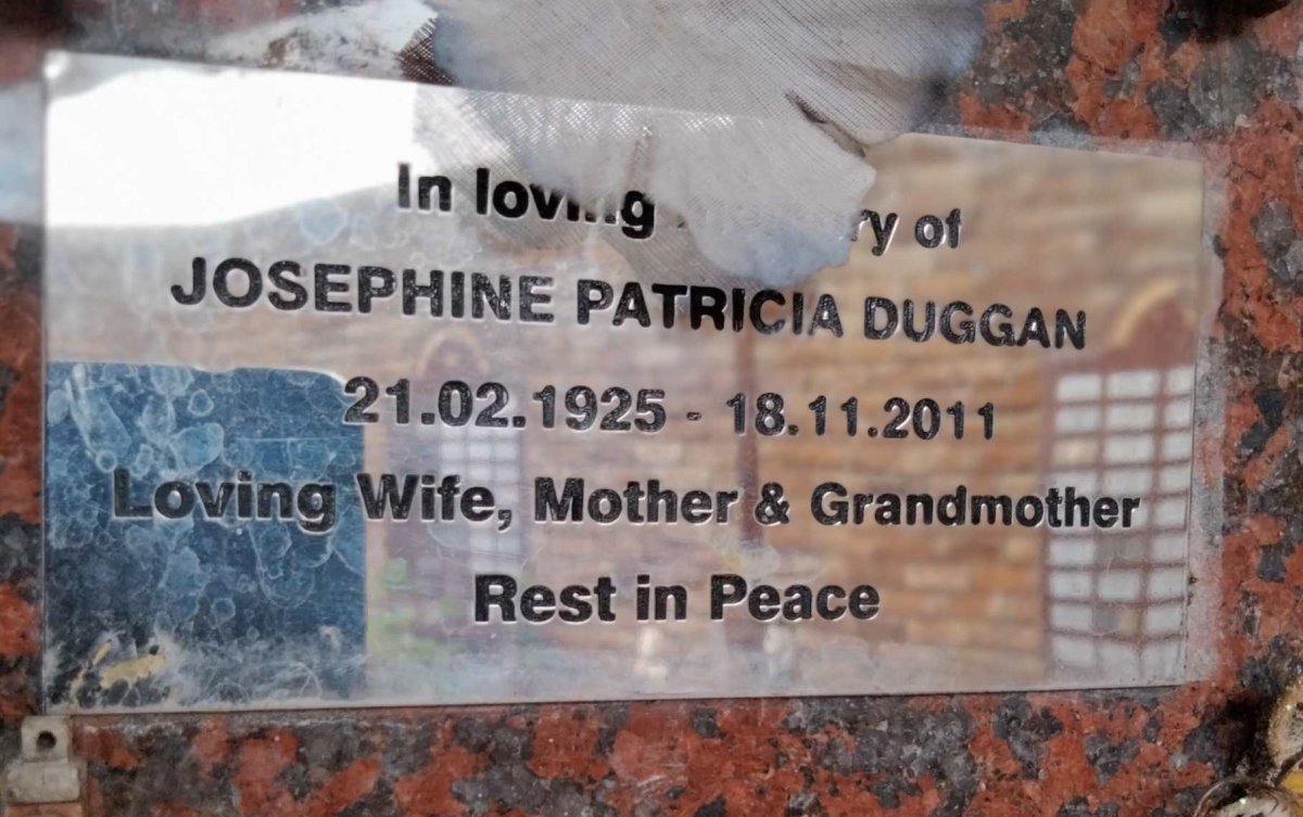DUGGAN Josephine Patricia 1925-2011