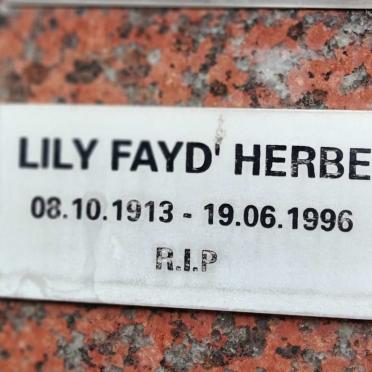 HERBE Lily Fayd 1913-1996