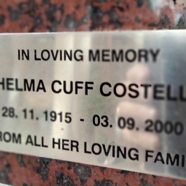 COSTELLO Thelma Cuff 1915-2000