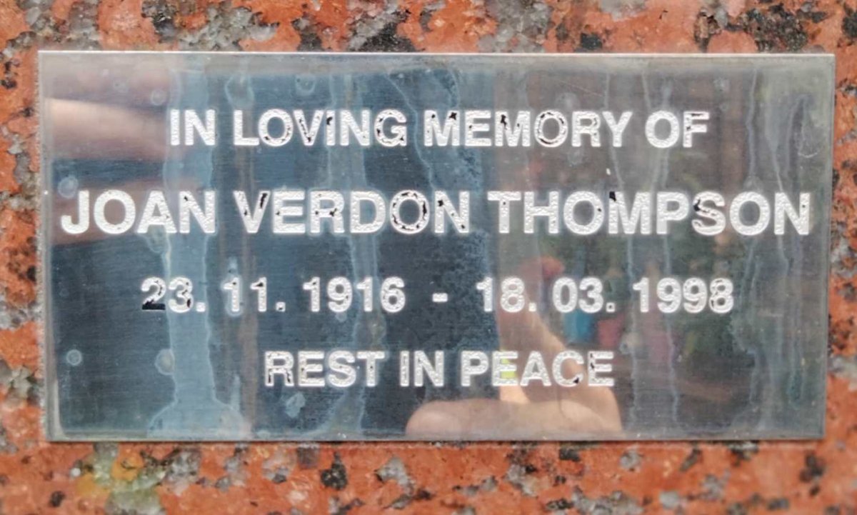 THOMPSON Joan Verdon 1916-1998
