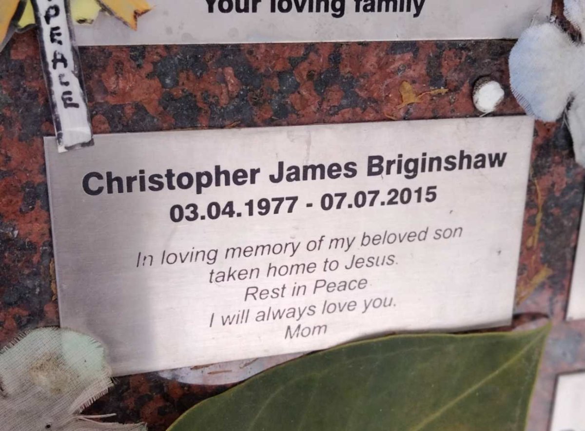 BRIGINSHAW Christopher James 1977-2015