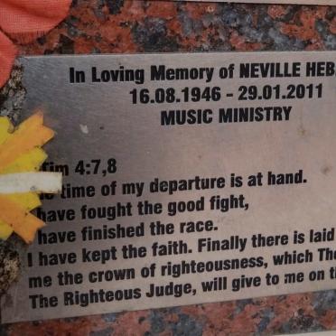 HEBRARD Neville 1946-2011