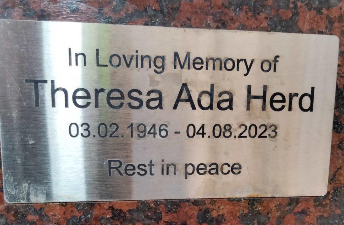 HERD Theresa Ada 1946-2023