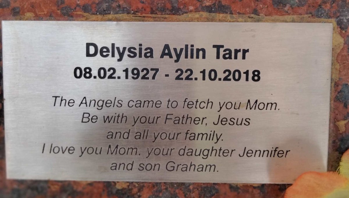 TARR Delysia Aylin 1927-2018