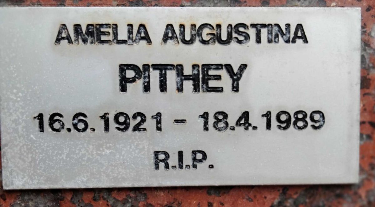 PITHEY Amelia Augustina 1921-1989