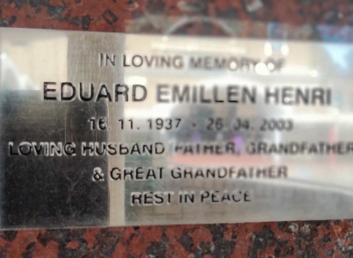 HENRI Eduard Emillen 1937-2003