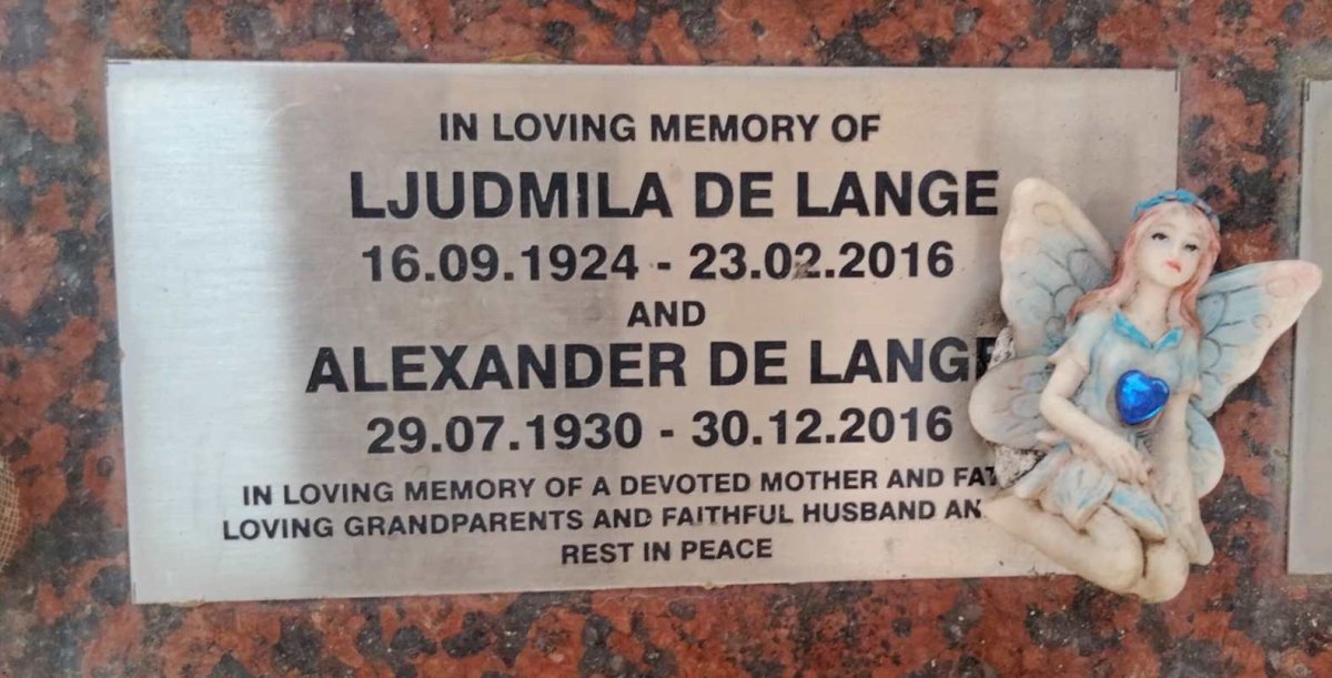LANGE Alexander, de 1930-2016 & Ljudmila 1924-2016