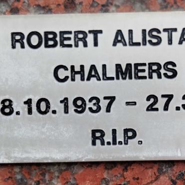 CHALMERS Robert Alistair 1937-1989