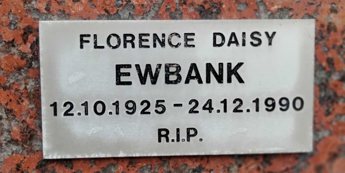 EWBANK Florence Daisy 1925-1990