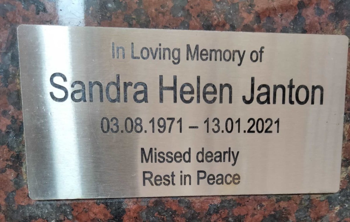 JANTON Sandra Helen 1971-2021