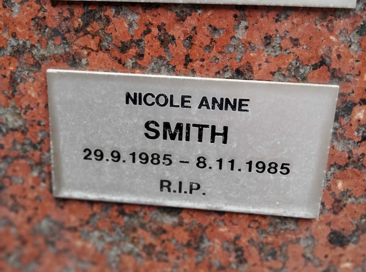 SMITH Nicole Anne 1985-1985
