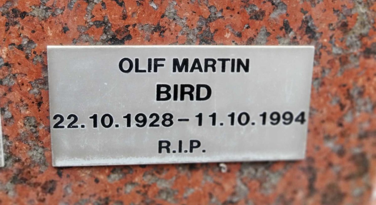 BIRD Olif Martin 1928-1994