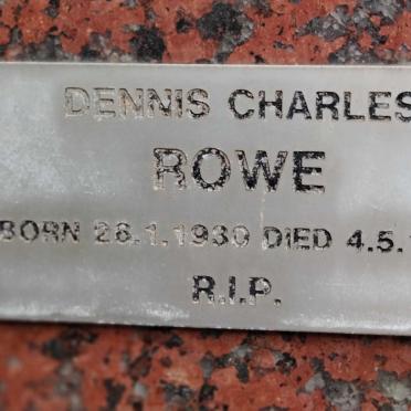 ROWE Dennis Charles 1930-1989