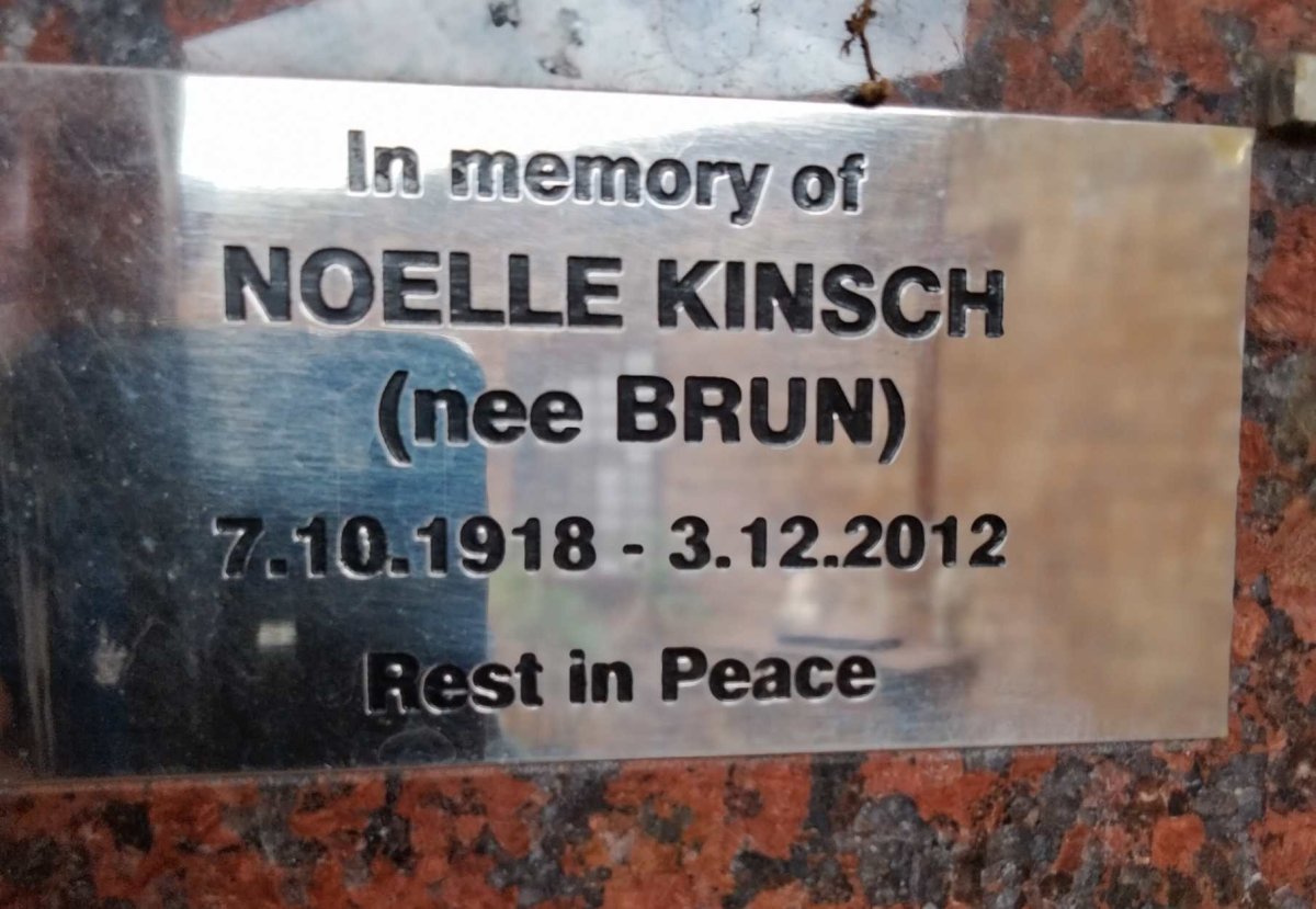 KINSCH Noelle nee BRUN 1918-2012