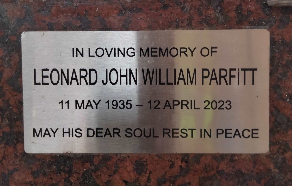 PARFITT Leonard John William 1935-2023