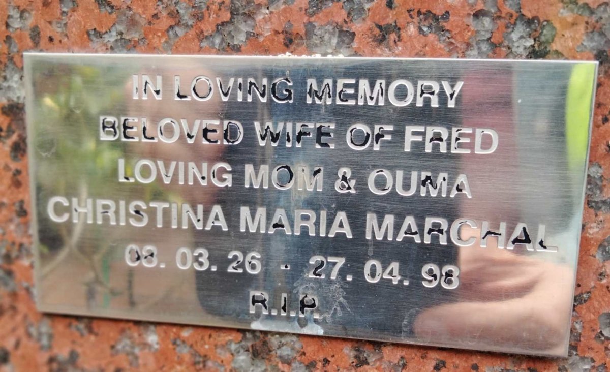 MARCHAL Christina Maria 1926-1998