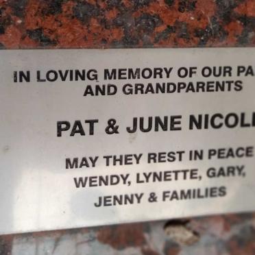 NICOLL Pat :: NICOLL June