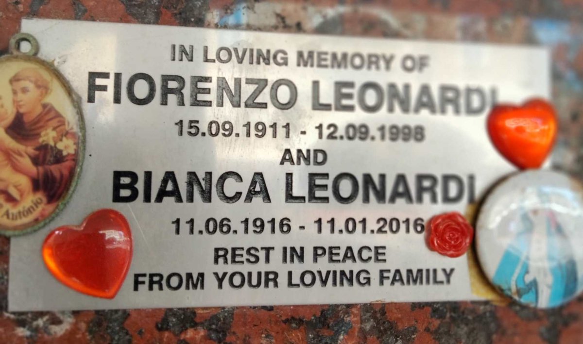 LEONARDI Fiorenzo 1911-1998 & Bianca 1916-2016