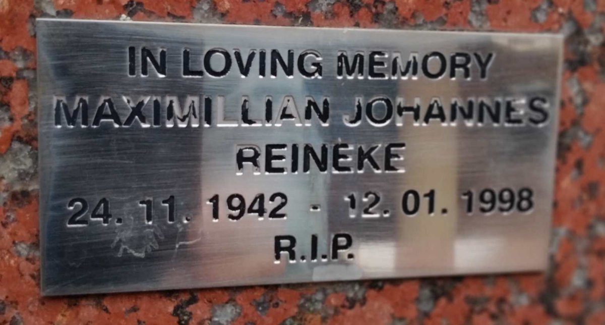 REINEKE Maximillian Johannes 1942-1998