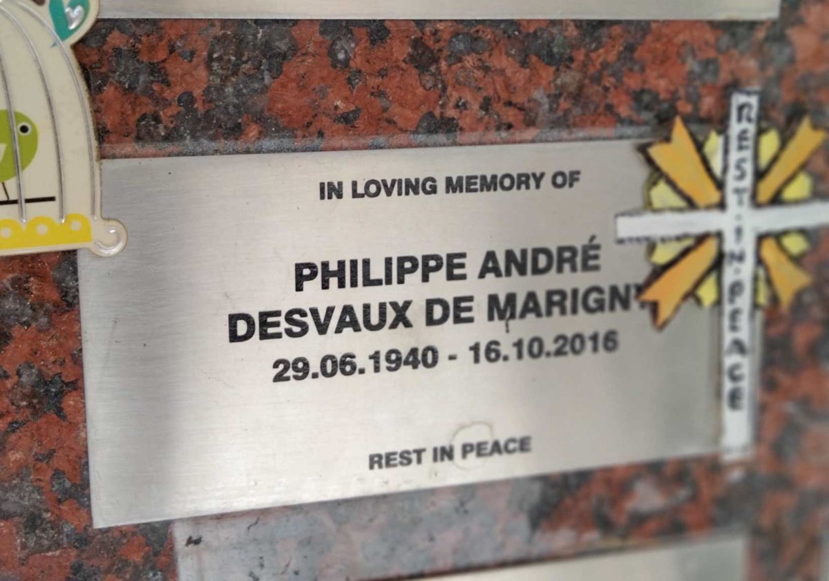 MARIGNY Philippe Andre Desvaux, de 1940-2016