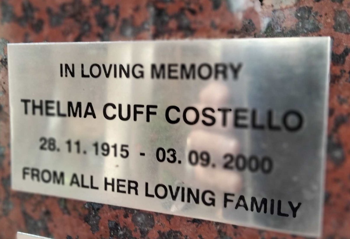 COSTELLO Thelma Cuff 1915-2000