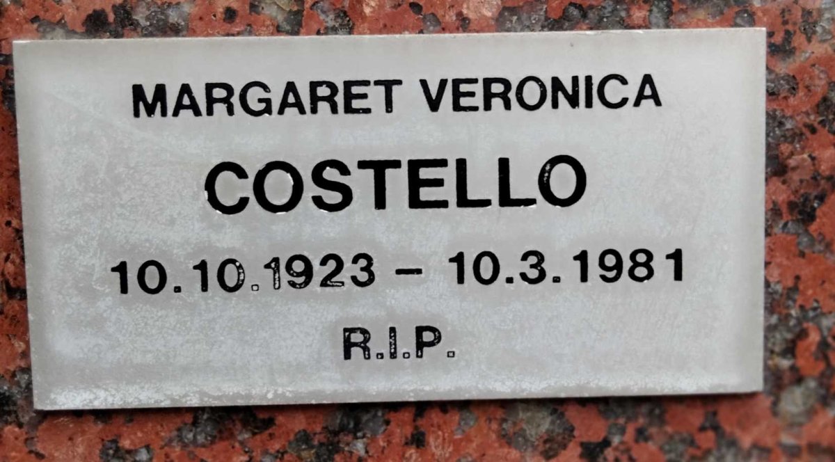 COSTELLO Margaret Veronica 1923-1981