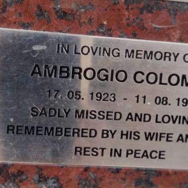 COLOMBO Ambrogio 1923-1989