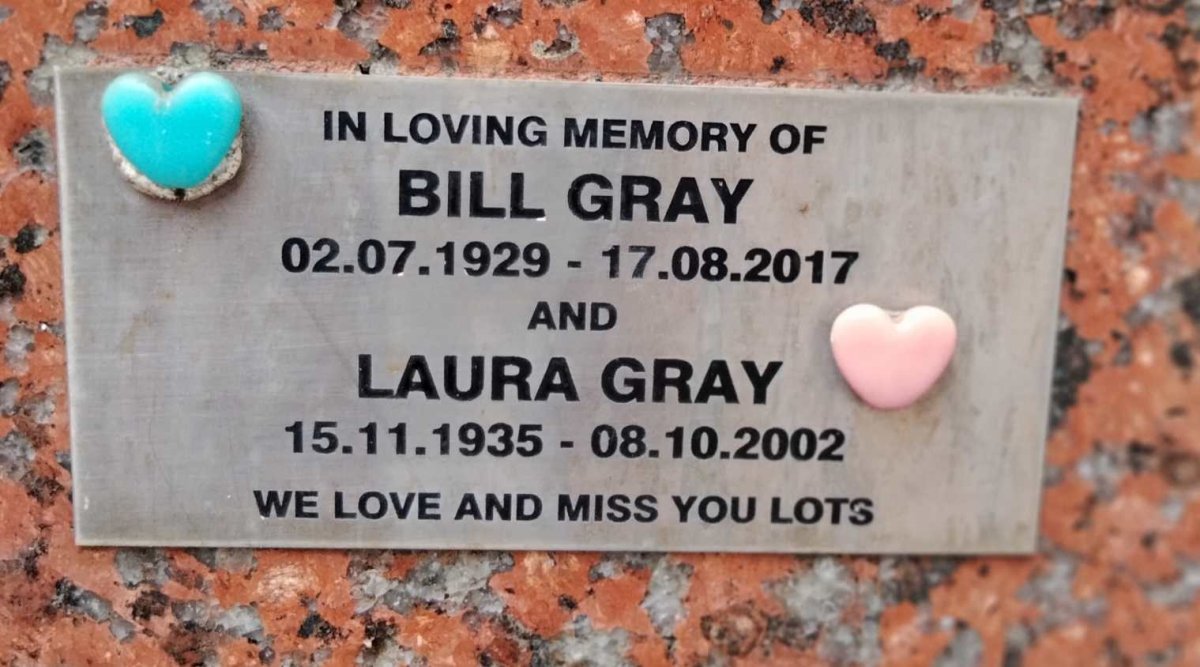 GRAY Bill 1929-2017 & Laura 1935-2002
